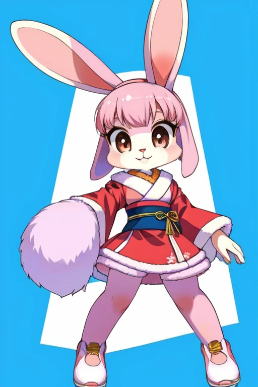 female furry sara rabbit japanese mascot