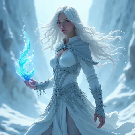 Blind warrior woman with ice powers 