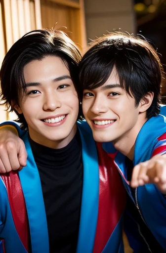 （Nightwing）18 Beautiful boys of the same generation in Japan　Looking at the camera　smile、