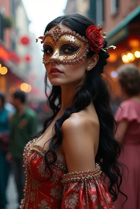 Venetian woman at the carnival 