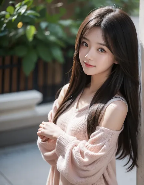 Cute long-haired girl in her early 20s

