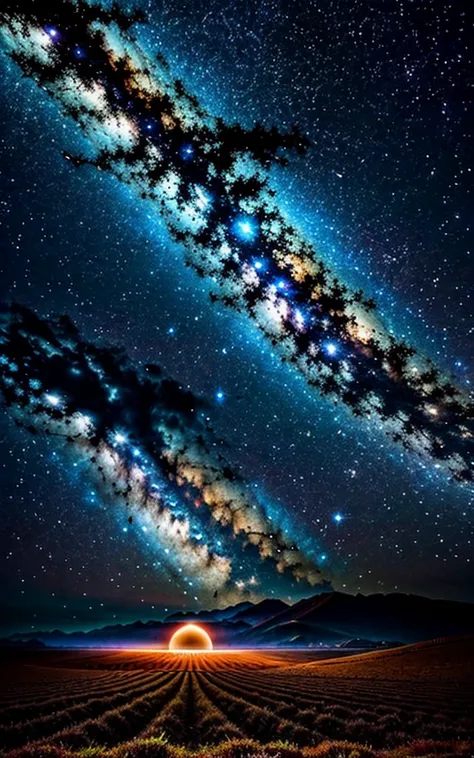 Fantastic landscape。Expressing the mysteries of the universe。