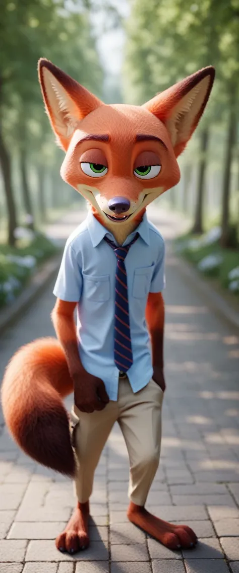 nick wilde bodybuilder, 3d