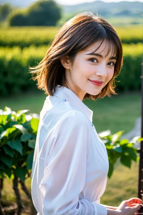 (Realistic, 超Realistic:1.4), 16K HDR, High resolution,((White Wine)),((Wine Glasses)),Happy smile、short hair,The best smile、Japanese actress,so beautiful(It looks like the real thing),dress、Slim couple、Model Couple、(Realistic, Intricate details:1.2), Amazi...