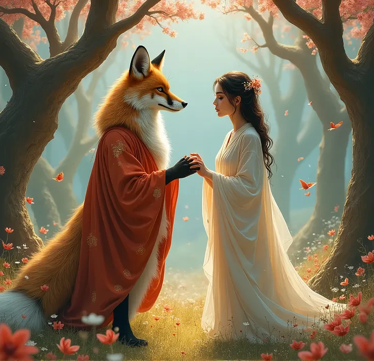 Fox and girl married