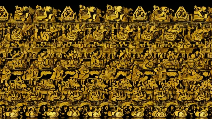 Autostereogram, stereogram, Yellow Image, animals