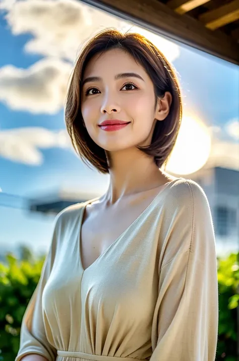 (Realistic, 超Realistic:1.4), 16K HDR, High resolution,((White Wine)),((Wine Glasses)),Happy smile、short hair,The best smile、Japanese actress,so beautiful(It looks like the real thing),dress、Slim couple、Model Couple、(Realistic, Intricate details:1.2), Amazi...