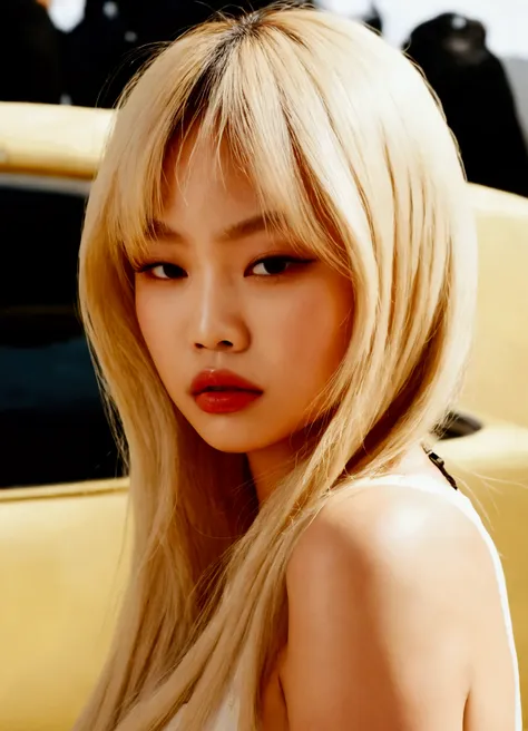 jennie face, jennie kim, blonde, full lips, jennie girl, sexy