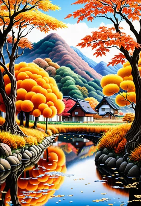 Autumn theme, by Tsukasa Hojo.
best quality, masterpiece, intricate details, ultra-detailed