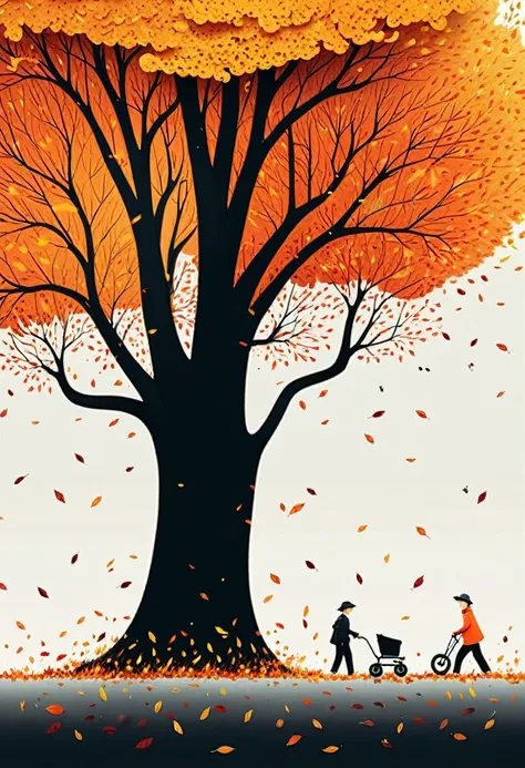 Autumn theme, by Tang Yau Hoong.
best quality, masterpiece, intricate details, ultra-detailed