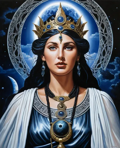 Hecate goddess of magic photorealism