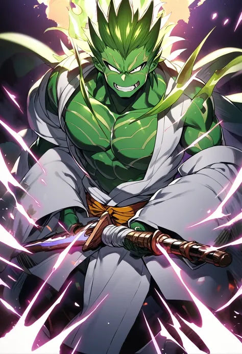 6th Division Captain - Cell - Dragon Ball Z: Cell would have a samurai-style appearance with green skin and leather clothing. His shikai, "Perfect Absorption", would be a sword that could absorb the energy of his enemies. His bankai, "Perfect Form", would ...