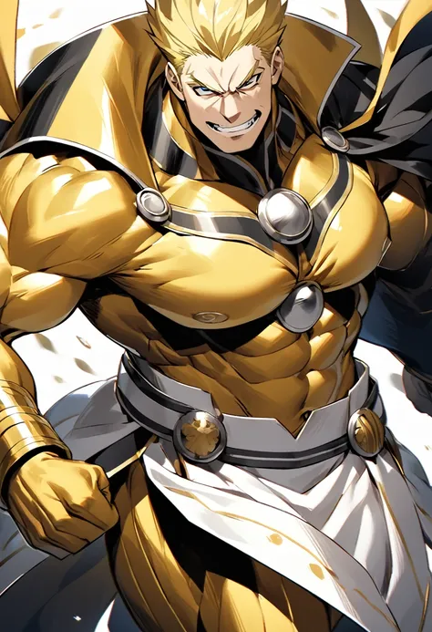 As the sixth captain of the thirteen divisions in the Bleach universe, All Might would be responsible for leading Division 6, whose motto is "we protect the balance". His appearance in the Bleach universe would be that of a muscular and imposing man, weari...