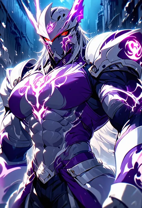 Appearance: Adapted to the Bleach universe, Apocalypse maintains his muscular and robust appearance. He has blue-gray skin, with large red eyes and a hairstyle that resembles a helmet. He wears a purple captains uniform, with the symbol of his division on ...