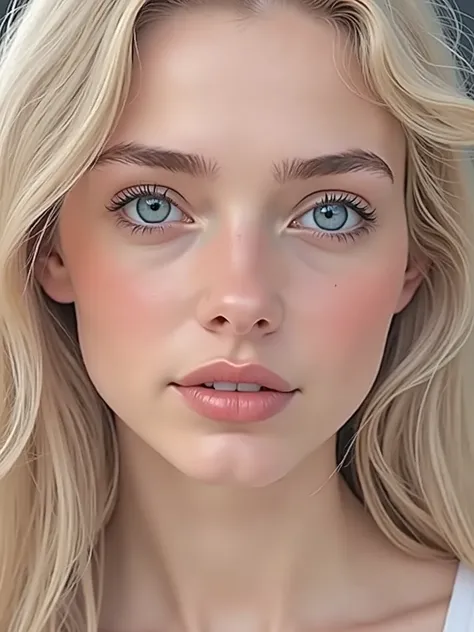 Realistic blonde woman