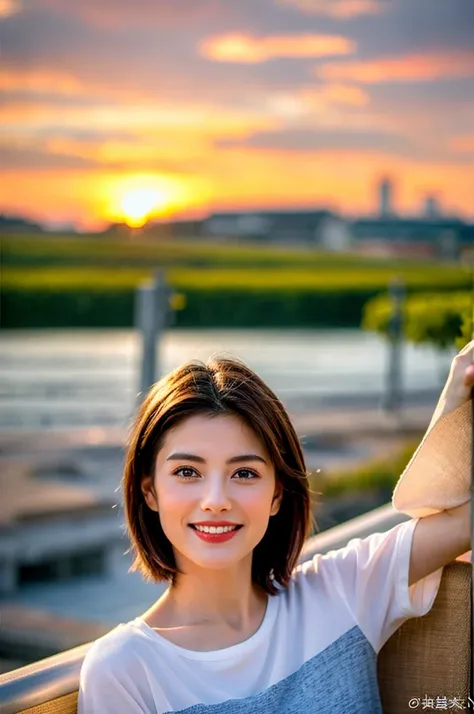 ((White Wine)),((Wine Glasses)),(Realistic, 超Realistic:1.4), 16K HDR, High resolution,((White Wine)),((Wine Glasses)),Happy smile、short hair,The best smile、Japanese actress,so beautiful(It looks like the real thing),dress、Slim couple、Model Couple、(Realisti...