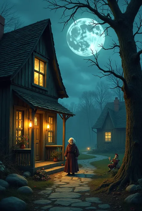 In a small town, an old woman named Clara lived alone at the edge of the woods. The townsfolk whispered about her strange habits and the flickering lights in her windows at night. Children dared each other to approach her house, claiming she could read min...