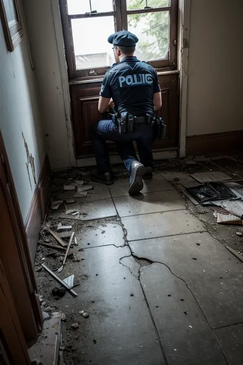 Police investigate an old, dilapidated house where the only evidence was a charred diary and some mysterious footprints on the floor..