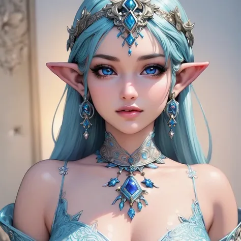 a beautiful and graceful elf princess, innocent and delicate but also bold and intelligent, from the legend of zelda game, 1girl...