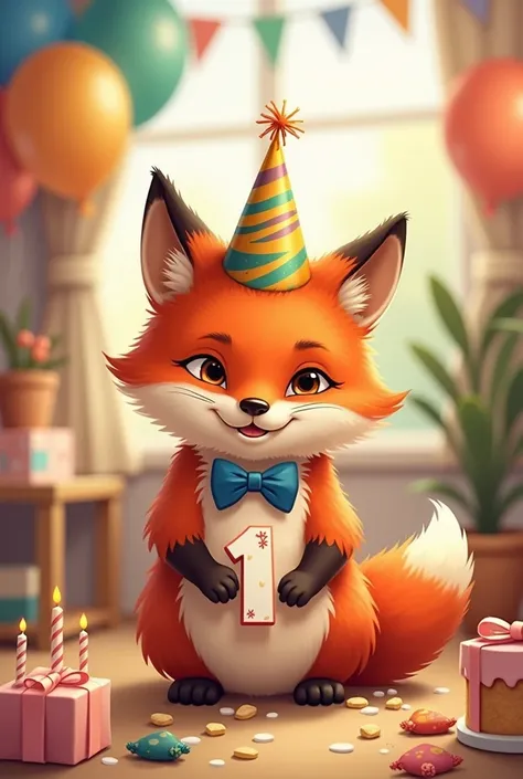 Renard pour un premier anniversaire 