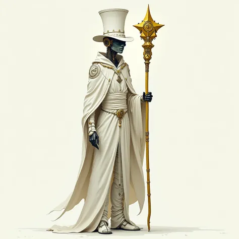 concept art, design drawing, лист Character Description со всей информацией, description of items and staff separately.
concept art, character sheet, Character Description, Character creation, Drawing, sketch, text signs, sketches. 
A tall white mechanical...