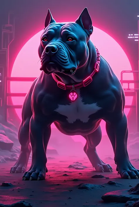 synthwave pitbull
