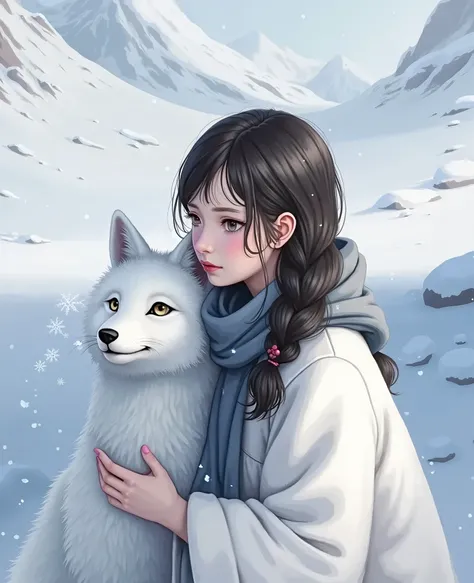 girl，Snow Fox，Snow，Cool