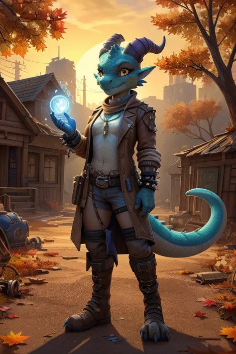 hi-res, good graphics, great anatomy, anatomically correct, detailed body, solo. Cleo (female, age: 26, kobold(anthro/furry), Doctor/Healer, Body enhance(ing) talent/magic, sexuality: pan, from Widcosing (county in Autumn), random fact: have broken 5 bones...