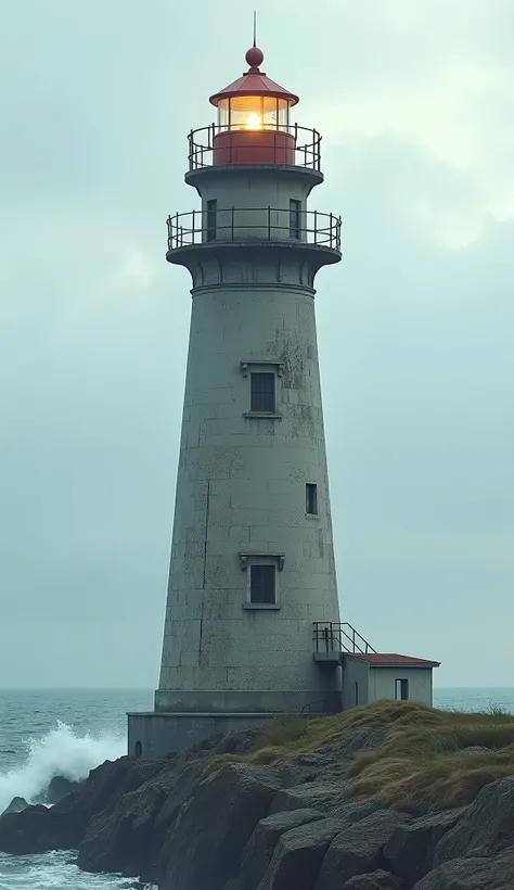 Common concrete lighthouse