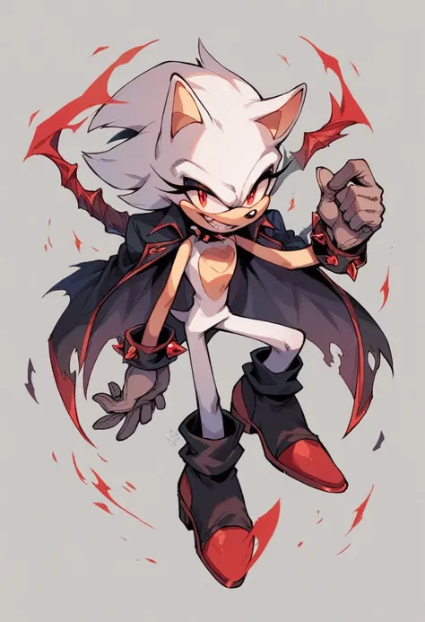 Sonic, red eyes, evil smile