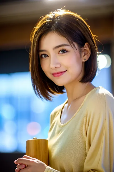 (Realistic, 超Realistic:1.4), 16K HDR, High resolution,((White Wine)),((Wine Glasses)),Happy smile、short hair,The best smile、Japanese actress,so beautiful(It looks like the real thing),dress、Slim couple、Model Couple、(Realistic, Intricate details:1.2), Amazi...