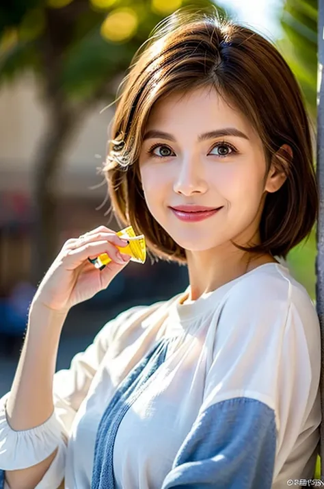 ((White Wine)),((Wine Glasses)),(Realistic, 超Realistic:1.4), 16K HDR, High resolution,((White Wine)),((Wine Glasses)),Happy smile、short hair,The best smile、Japanese actress,so beautiful(It looks like the real thing),dress、Slim couple、Model Couple、(Realisti...