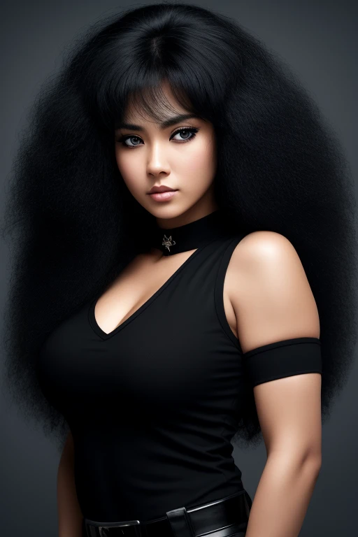 most very jet black hair,very long hair,most very wolf hair,most very lion hair,very flashy semi afro hair,most very frizzy hair,shiny jet black hair,coarse hair,most very stiff hair,most very spread hairstyle,thick hair,fluffy hair,most very heavy weight ...