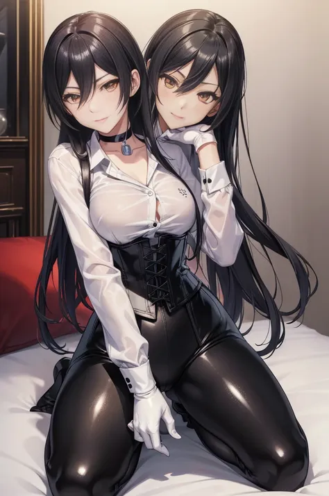 sakuya shirase, sakuya shirase first, long black ponytail hair, masterpiece, the best quality, high resolution, beautiful detail...