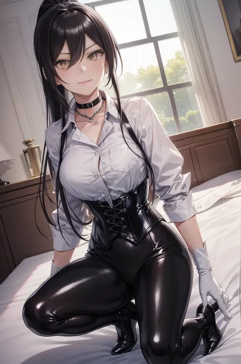 sakuya shirase, sakuya shirase first, long black ponytail hair, masterpiece, the best quality, high resolution, beautiful detail...