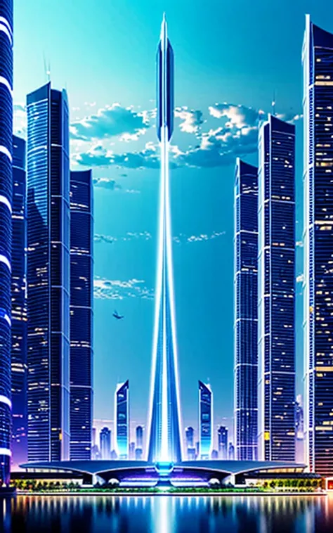 Beautiful city of the future。