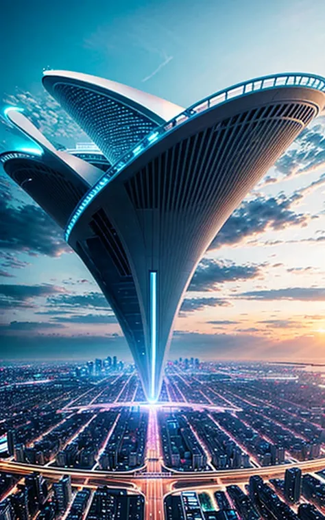 Beautiful city of the future。