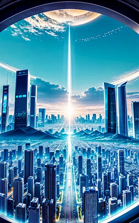 Beautiful city of the future。