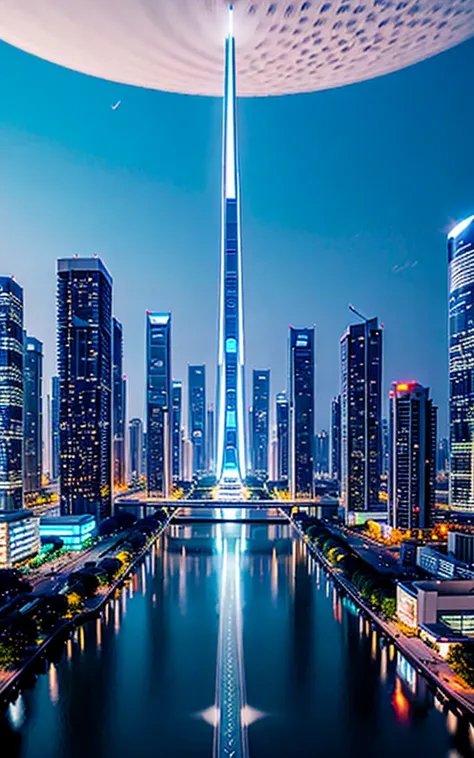 Beautiful city of the future。