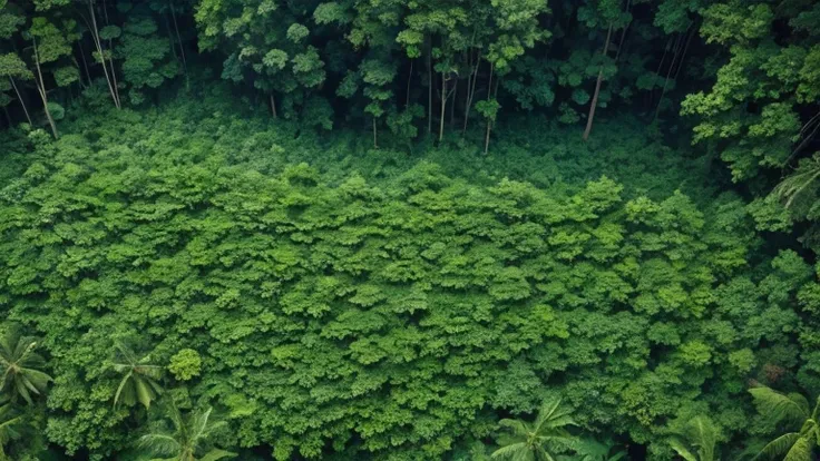 Autostereogram, stereogram, jungle, Aerial photography, 