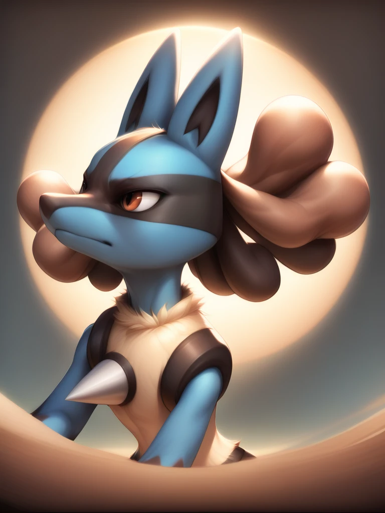 score_9,score_8_up,score_7_up,score_6_up,score_5_up,score_4_up,portrait,feral,full body,epic,gradient background, Lucario,wind background,standup