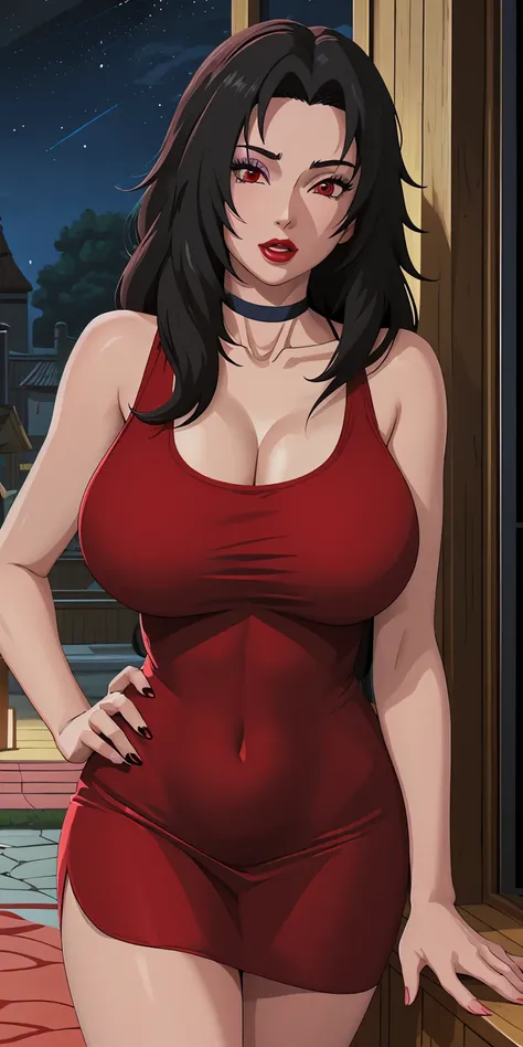 masterpiece, best quality, extremely detail 8k cg, high resolution, 1girl, mature female, redtanktop_kurenaiyuhi_ownwaifu, 1girl...