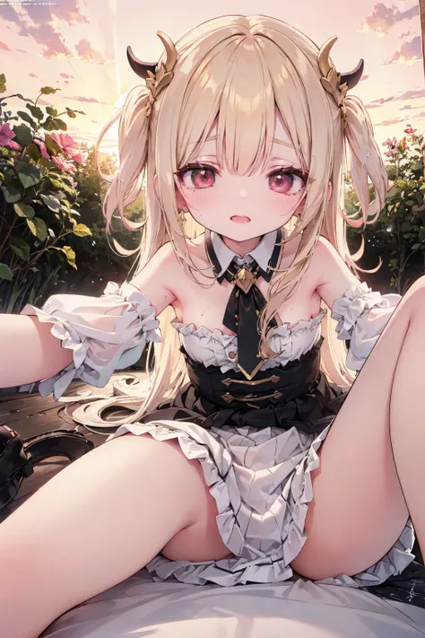 absurd, absolute resolution, incredibly absurd, super high quality, super detailed, official art, unity 8k wall, masterpiece
BREAK
One , innocent, little devil, small and young toddler, blush, (((((orgasm))))),((sex under a golden sky))、cute face, naked,((...