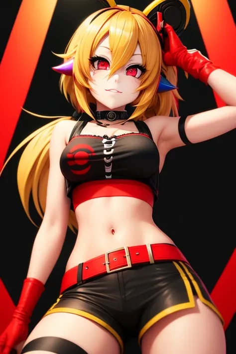 LINK CHICA, red and black eyes, 