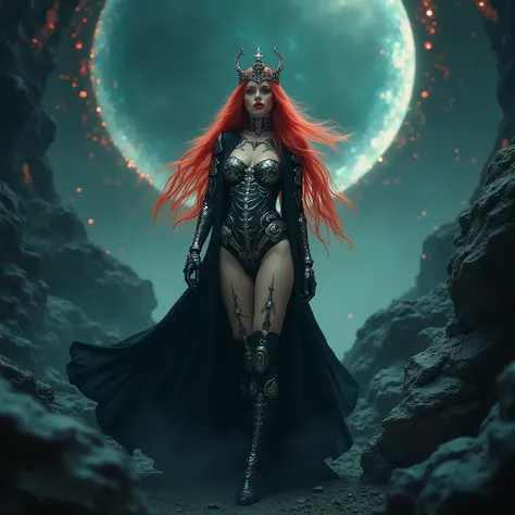 
Analog style, ((intricate details)), Full body shot 1,5, ((pale princess)), (((Neon red hair))), Beautiful 25 years young woman, perfect body, perfect face, (intricate), ((skeletal skimpy white, silver pvc dress armor 1,5)), divine presence, unforgettable...