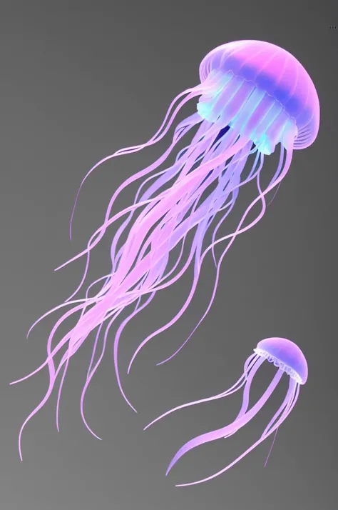 Very simple jellyfish intended to be used as a 3D character model