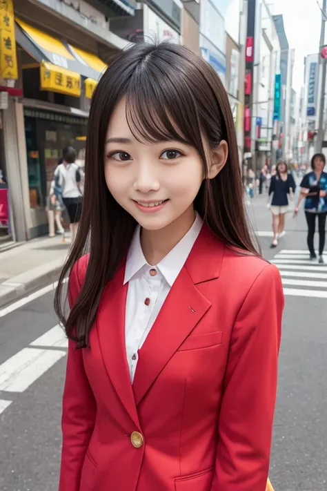 High quality masterpiece, 8k, , Japanese Girls, RAW Photos, Absurd, Winner portrait smile face, 笑face, Alone, Uniform, Summer Clothes Idol&#39;face, violet, Gardenia, Delicate girl, Long black hair, Dark Eyes, Upper body digital SLR, Observe the audience, ...