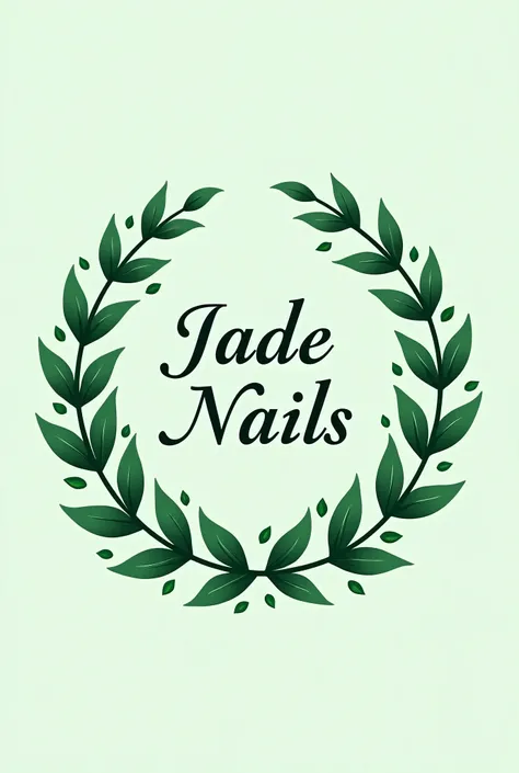 Logo with the name jade nails