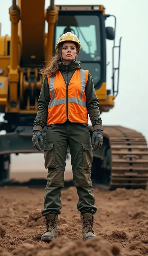 A female operator of the world&#39;s largest excavator