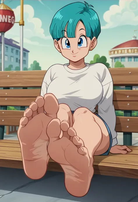 source_animé, puntaje_9, puntaje_8_arriba, puntaje_7_arriba, animé screencap,8k, absurdo res, bulma, 1 girl, solo, blue hair, lo...